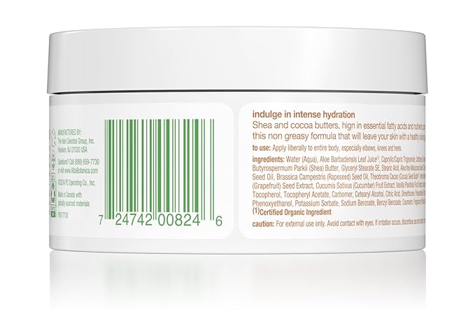 Alba Botanica Whipped Body Butter – Intense hydration with shea, cocoa & kukui nut butters. 6.5 oz.